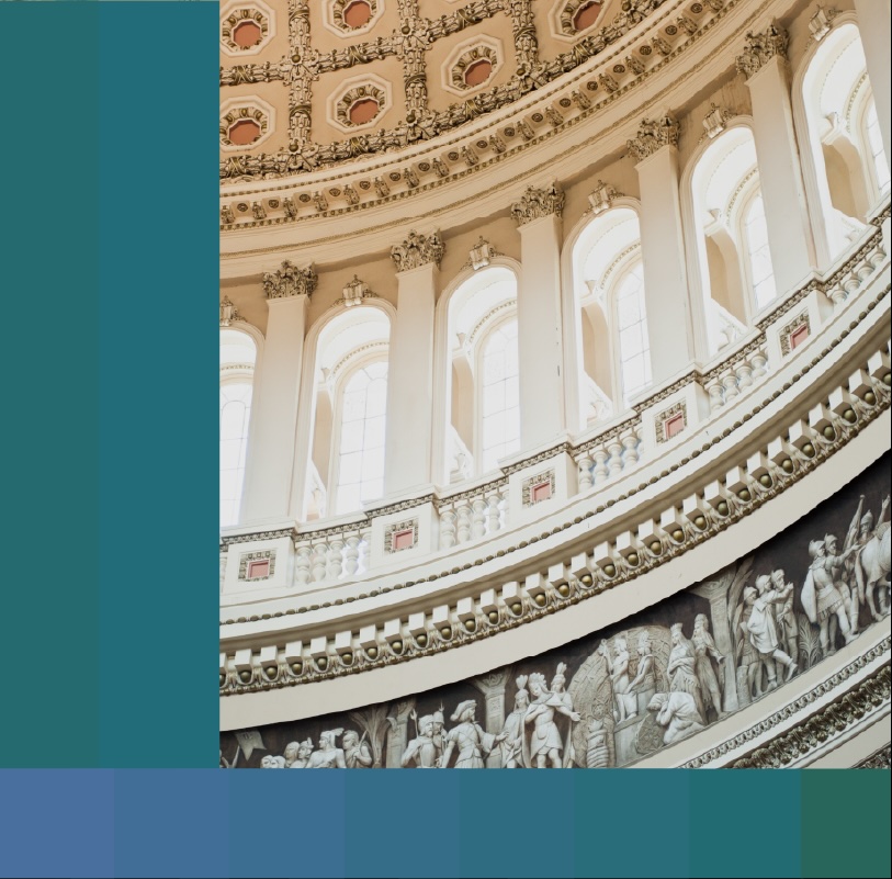Photo of the US Capitol rotunda's interior